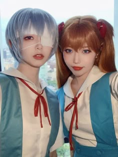 Girl Cosplay Ideas, Matching Cosplay, Asuka Cosplay, Cosplay Couple, Couple Cosplay, Anime Cosplay Ideas, Cosplay Cute