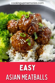 Skip Chinese take-out and make these easy Asian Turkey Meatballs tonight! Asian Meatballs are made with lean ground turkey and then tossed in a homemade Asian-inspired sticky sauce. This recipe will become a family favorite for an easy weeknight dinner or make them as an appetizer for game day! #appetizer #gamedayfoods #meatballs #asianmeatballs Orange Chicken Meatballs, Homemade Asian Sauce, Asian Style Meatballs, Chinese Meatballs, Ricotta Balls, Asian Turkey Meatballs, Food International, Asian Turkey