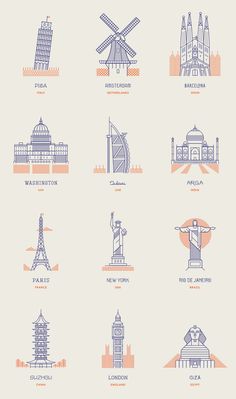 an image of famous places in the world