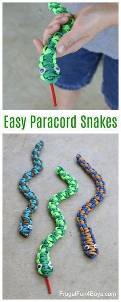 an easy and fun snake craft for kids to do with the paper straws they are made out of