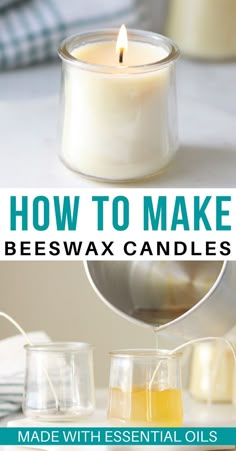 how to make beeswax candles made with essential oils and essential oils for waxing