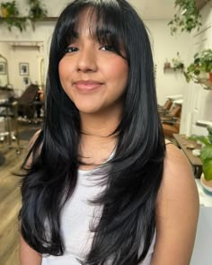 Feathered Layers and Wispy Bangs Haircuts In Layers, Hairstyle Ideas For Long Hair, One Length Hair, Ideas De Pelo, Ideas For Long Hair, Haircuts Ideas, Hair Inspiration Long, Long Haircuts, Bangs With Medium Hair