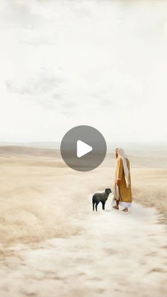 a woman walking with her dog in the middle of an empty desert plain, while wearing a long white veil