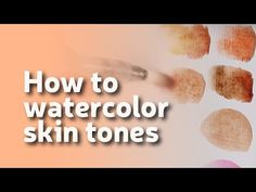 how to make watercolor skin tones with photoshopped images and text overlay