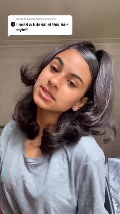 Straight Hairstyles Medium, Flat Iron Hair Styles, Natural Hair Styles Easy, Hair Stylies, Slick Hairstyles, Hair Ponytail Styles, Curly Girl Hairstyles, Hair Stylist Life, Baddie Hairstyles