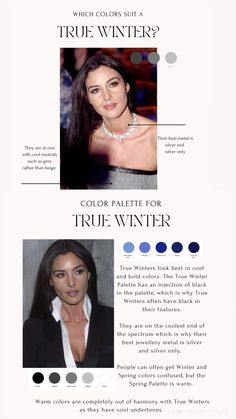 True Winter Jewelry, Cool Winter Celebrities, Deep Winter Palette Outfits Style, Cold Skin Tone, Deep Winter Palette Outfits