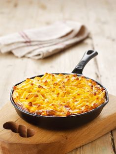 an image of a casserole dish on a wooden board