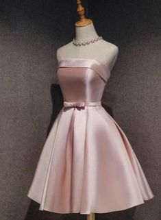 Fest Outfits, Pink Homecoming Dress, Pink Formal Dresses, Satin Short, Short Prom Dress, Short Prom, Glam Dresses, Homecoming Dresses Short, Homecoming Dress