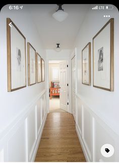 the hallway is clean and ready to be used as a home decorating area for guests