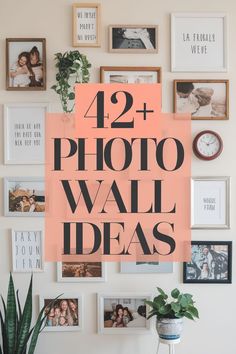 Top Gallery Wall Layouts to Showcase Your Favorite Photos Vertical Picture Wall Ideas, Mix Tiles Photo Wall Ideas, Mix Tile Photo Wall Ideas, Diy Photo Wall Decor, Gallery Wall Layouts, Photo Gallery Wall Layout, Picture Frame Arrangements, Photo Wall Ideas, Displaying Family Pictures