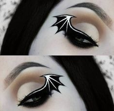 Bat Liner, Holloween Makeup, Cute Halloween Makeup, Dipbrow Pomade, Halloween Eye Makeup, Amazing Halloween Makeup, Halloween Makeup Inspiration