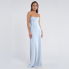 Worn Once (No Signs Of Wear) And Had Professionally Dry Cleaned, 5’4” And Hemmed To Wear With 3.25” Heels Elegant Prom Dresses Unique, Hoco Inspo, School Formal, Party Colors, Prom Dress Inspo, Prom Inspo, Draped Bodice, Prom Dress Inspiration, Jenny Yoo