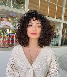 Wolf Cut Curly Hair, Round Face Curly Hair, Cut Curly Hair, 3b Curly Hair, Air Dry Hair