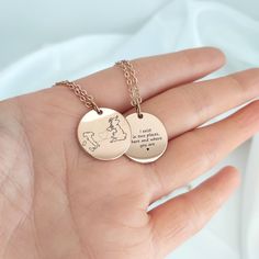 "Personalized  long distance relationship coin necklace for girlfriend and best friends, custom engraved with country maps, the necklace is made of stainless steel and it is available in black, gold, rose gold and silver colors.  This dainty necklace makes a great gift as anniversary gift, long distance gift, Valentines day or Christmas gifts. This keepsake can be engraved on the front only or to make it even more personal  we can engrave one of the following options on the back side. OPTION 1: \"NO engraving on back\" We will not engrave anything on the back, the back will be blank. OPTION 1: \" Add message\" Add your custom message using any of our fonts and symbols (examples on one of our photo description images) OPTION 2: \"Add QR code\" Record a message or use a voice recording of a Long Distance Necklace, Voice Recording, Long Distance Gifts, Necklace For Girlfriend, Country Maps, Distance Relationship, Long Distance Relationship, Gift For Girlfriend, Coin Necklace