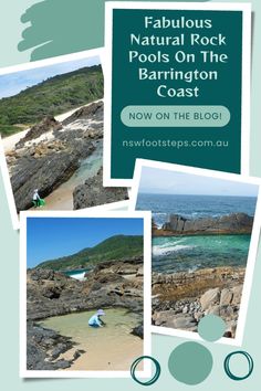 some pictures with the words fabulous natural rock pools on the barton coast now on the blog