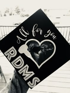 a black and white graduation cap with the words, we for you proms on it