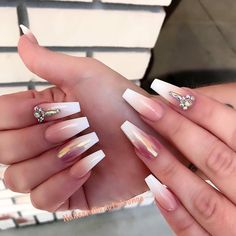 Claws Nails, Instagram Nails, Gem Nails, Glam Nails, Prom Nails, Fancy Nails, My Nails, Nail Decorations, Perfect Nails