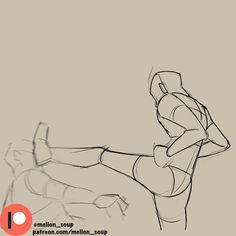 a drawing of a person doing a hand stand