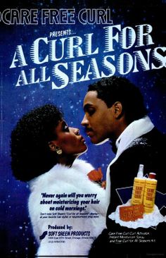 an advertisement for acrilfor all season's with a man and woman kissing