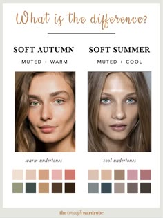 The Concept Wardrobe, Concept Wardrobe, Soft Autumn Palette, Autumn Skin, Soft Summer Color Palette, Summer Eyes, Soft Summer Colors