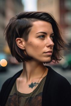 Bob Haircut Undercut, Edgy Long Hair, Undercut Bob Haircut, New Long Hairstyles, Haircut Undercut, The Undercut, Undercut Hairstyles Women, Undercut Bob, Corte Bob