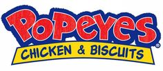 pope's chicken and biscuits logo with the word pope's written on it