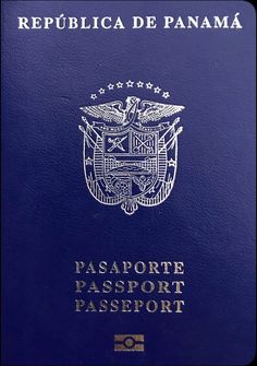 a blue passport with an eagle on the front and words that read, republicaa de panama