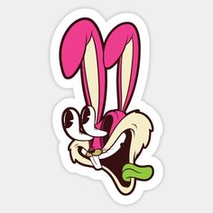 Ninja Tattoo, Collage Tattoo, Rabbit Sticker, Weird Stickers, Easy Disney Drawings, Sticker Tattoo, Rabbit Vector, Tattoo Trend, Funny Rabbit