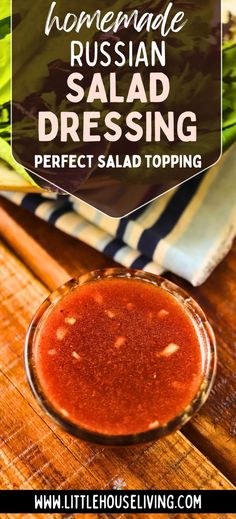 red russian salad dressing Russian Dressing Recipe, Great Salad Recipes, Slaw Dressing, Salad Dressing Recipe