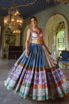 Stitch Lehenga, Lehenga Heavy, Chaniya Choli Designs, Work For, Garba Dress, Indian Outfits Lehenga