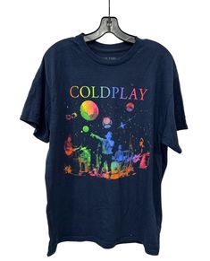 Coldplay Size Large Men's T-Shirt Brand: ColdplaySize: LSize Type: RegularDepartment: MenStyle: BasicType: T-ShirtColor: BluePattern: SolidClosure: PulloverMaterial: Cotton Condition: Good Condition MeasurementsShoulders: 20 inChest-Armpit: 42 inWaist: 42 inSleeve: 4 inLength: 28 in Sweater Blazer, Large Man, T Shirt Brand, Coldplay, Dress Suits, Shirt Brand, Active Wear Tops, Blazer Coat, Plus Size Tops