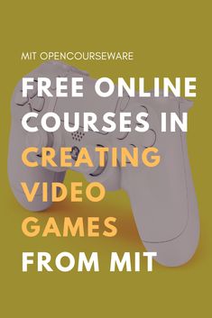 a video game with the text free online courses in creating video games from mit