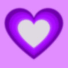 a purple heart on a pink background