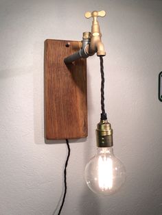 Wall Lighting Ideas, Steampunk Diy Crafts, Wooden Lamps Design, Rustic Wall Lighting, Stylish Doors, Driftwood Lamp, Rustic Light Fixtures, Designing Ideas, Goth Home Decor