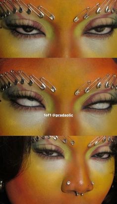 Trippy Makeup, High Fashion Makeup, Pride Makeup, Face Paint Makeup