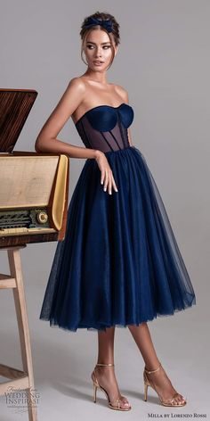 A Line Ball Gown, Sheer Corset, Wedding Inspirasi, Occasion Dresses Wedding, Corset Bodice, Ball Gowns Evening, Gowns Prom, Dress Navy Blue