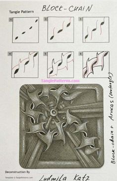 the diagram shows how to draw an intricate design