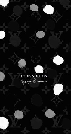 louis vuitton wallpaper with black and white designs