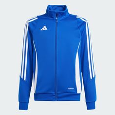 adidas Shop the Tiro 24 Training Jacket Kids - Blue at adidas.com/us! See all the styles and colors of Tiro 24 Training Jacket Kids - Blue at the official adidas online shop. Adidas Track Jacket For Training, Adidas Sportswear Track Jacket For Training, Winter Training Track Jacket With Three Stripes Branding, Casual Adidas Logo Outerwear For Training, Casual Adidas Training Outerwear, Casual Adidas Outerwear For Training, Blue Long Sleeve Training Outerwear, Blue Long Sleeve Outerwear For Training, Blue Adidas Logo Outerwear For Winter