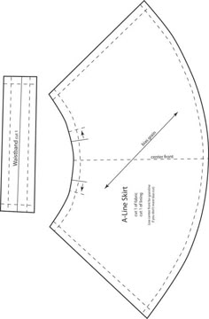 the front and back side of a sewing pattern