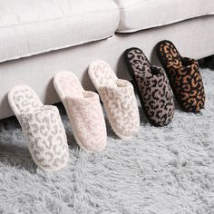 "Ergonomic comfort meets luxury. Keep your feet warm with sophistication as you wear these All Over Plush Slippers. These memory foam cushioned slip-ons relieve the pressure from your feet while providing your soles the therapeutic support they need. Made from the finest quality materials and construction, each pair is assured to be durable and resilient to wear and tear so it's a perfect long-term companion. They provide warmth during chilly seasons and enough insulation on warmer days, making Luxury Black Women's Slippers, Ugg Slipper Sandals Cheetah, Leopard Slippers, Slippers Online, Soft Slippers, Kids Slippers, Closed Toe Shoes, Fuzzy Slippers, Heart Bag