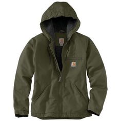 Carhartt Women's Loose Fit Washed Duck Sherpa-Lined Jacket Carhartt Style, Duck Jacket, Sherpa Lined Jacket, Duck Fabric, Carhartt Womens, Carhartt Women, Carhartt Jacket, Canvas Jacket, Plus Size Outerwear