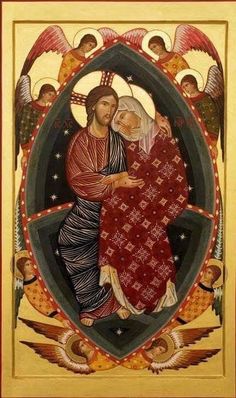 an icon depicting the mother and child