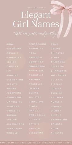 Love aesthetic names for 2025? These elegant girl names are a little cottagecore, and somewhat whimsical but entirely pretty! If your style is kinad posh baby names, kinda rich girl names or gives royal baby girl names, you're going to *love* this one - and I can *guarantee* you'll add at least a handful to your baby names list! (There are tons of super unique names for girls! Pretty Aesthetic Girl, Aesthetic Girl Names, Girl Names And Meanings, Amp Aesthetic