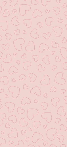 a pink background with many hearts on it