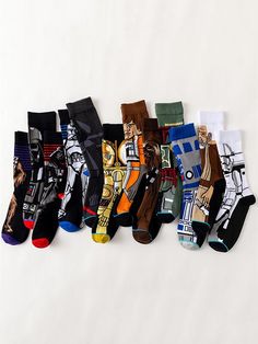 Sku CY-!37220 Material Cotton Feature Printed Occasion Going out , Casual Seasons Spring , Summer , Autumn , Winter Type Socks Color RED,COFFEE,YELLOW,BLACK,GREEN,BLUE,WHITE,ORANGE Size Chart: Please consult the size chart we provide for this item's measurements to help you decide which size to buy. Please note: There may be 1-3cm differ due to manual measurement. Stylish Socks, Pet Gear, Men Socks, Wrist Game, Mens Workout Clothes, Tube Socks, Athletic Socks, Casual Socks, Outdoor Wear