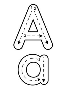 the letter alphabet with arrows in it