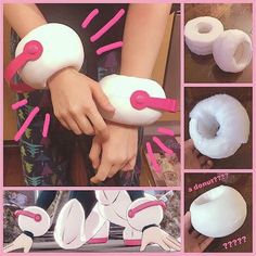 instructions for how to make an inflatable donut