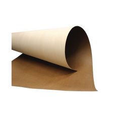 a roll of brown paper sitting on top of a white surface