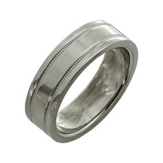 This fabulous Tiffany & Co. unisex wedding band is crafted in fine platinum and elegantly accented with milgrain edges. Classic and timeless. Made in United States circa 2010s. Measurements: 0.23" (6mm) width. The ring size is 7.5 - EU 56. Non-resizable. Tiffany Wedding Rings, Rings Mens Wedding Bands, Platinum Wedding Band, Inexpensive Wedding Venues, Platinum Wedding, Wedding Band Ring, Tiffany And Co, Mens Wedding Rings, Mens Wedding Bands